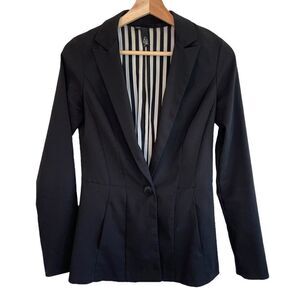 LBK Black One Button Blazer
